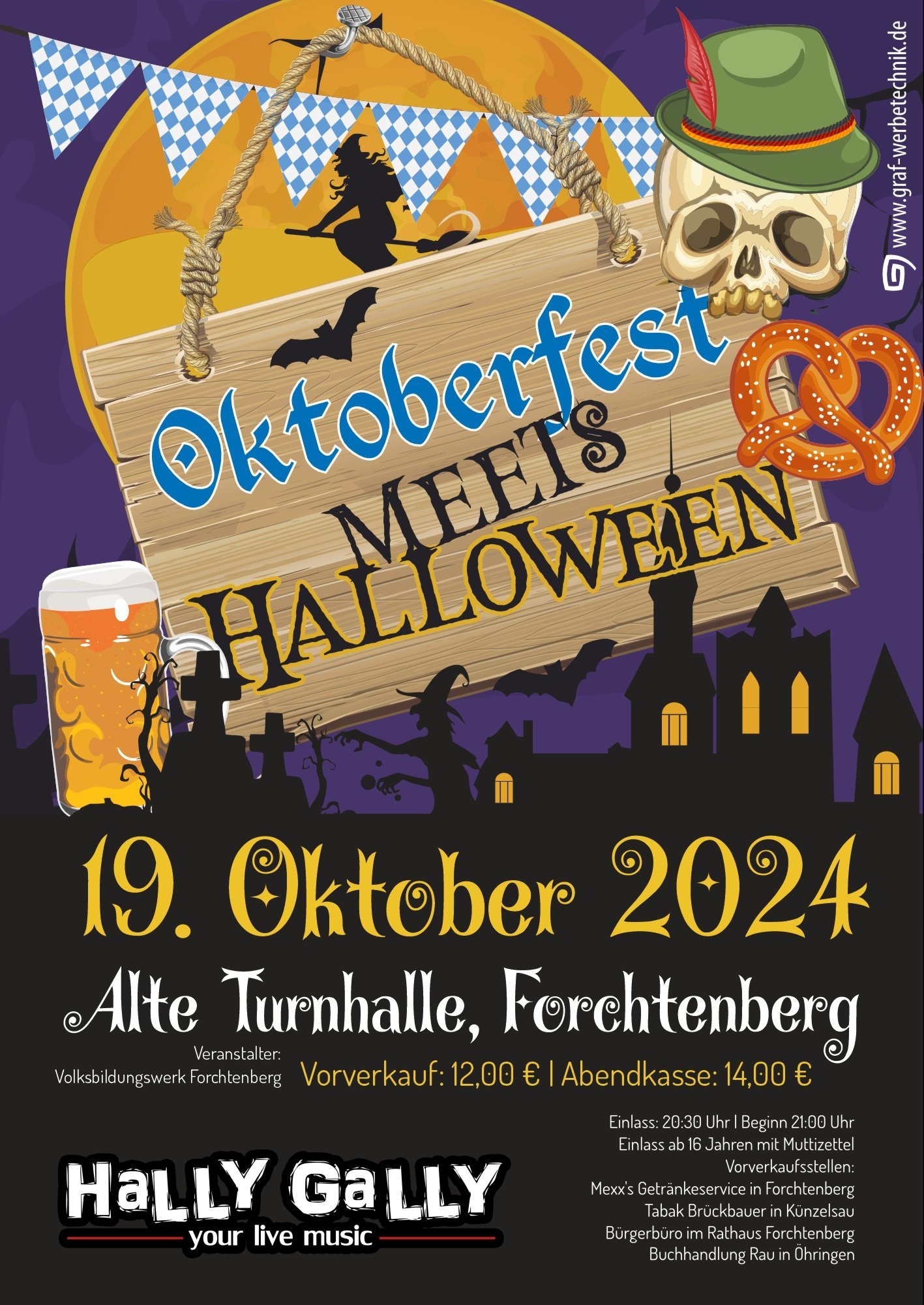 Plakat Halloween Night 2024